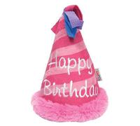 Puppy Celebration Peluche - Réplica de Gorro de cumpleaños, Lindo Juguete para Perro, Suave, Lavable, y masticable | con Perro, Gatito, Mascota, Even
