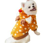 Puppy Christmas Elk Outfit - Christmas Dog Costume and Pet Elk Cosplay Clothes | Winter Pet Apparel For Cold Weather Role Play and Festival Parades Unique For Pet Owners Adorable Holiday Wear Fo