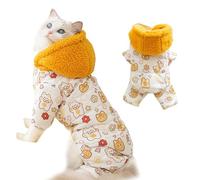 Puppy Cold Weather Clothes, Cold Weather Kitten Outfit, Cat Winter Clothes, Comfortable Pet Winter Clothing, Warm Animal Pattern Puppy Clothing, Winter Cat Clothes for Playing