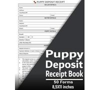 Puppy Deposit Receipt Book: Pet Sale Agreement & Deposit Tracker for Dog Breeders | Ideal for Breeders, Shelters, & Pet Stores |style Format for Clear ... Puppy Contracts & Pet Owners - 8.5x11”