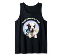 Puppy Don't Look At Me Vintage Camiseta sin Mangas