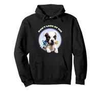 Puppy Don't Look At Me Vintage Sudadera con Capucha