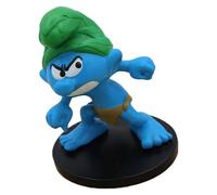 Puppy figura de colección blue resin los pitufos, pitufo salvaje 11cm