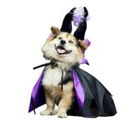 Puppy Halloween Costumes, Cat Cloak Witch Hat, Skin-Friendly Dog Costumes, Halloween Dog Clothes, Witch Dog Costume, Comfortable Dog Costumes for Halloween Party, Photography