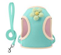 Puppy Harness, Reflective Harness with Straps, Breathable Cartoon Pet Gear, Secure Adjustable Fit, Ideal for Travel Training Daily Use Beach Camping Hiking Park Nighttime Walking