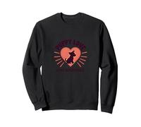 Puppy Love es mi corazón superpoderoso para los Amantes de los Perros Sudadera, Unisex para Adultos, Negro, S