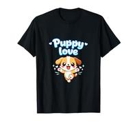 Puppy Love Kawaii Chibi Puppy Hug - Gráfico de Salto Camiseta