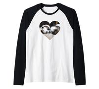 Puppy Love Shih Tzu Primer Beso Camiseta Manga Raglan