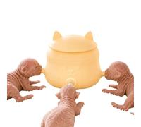 Puppy Milk Feeder - 220ml 3 Teats Non-Slip Silicone Milk Dispenser