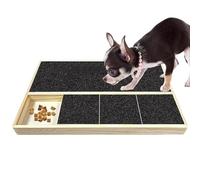 Puppy Nail Scratchboard - Paw Filing Pad | 30x30cm Square Design with Anti Slip Base, Wooden Frame Board with Emery, Pet Grooming Supply Item, Claw Trimming Alternative for Home Practice