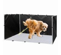 Puppy Pee Pad Holder Pet WC - Estructura de pared elevada, basura espaciosa para perros, telas ajustables 600 D, diseño de fácil mantenimiento | Perfecto para el entrenamiento de cachorros al aire