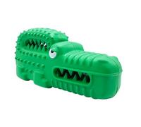 Puppy Plaything Crocodile - Strong Rubber Chewing Device | Smart Animal Training Enrichment for Large Breeds, Safe Durable Pet Exerciser for Teething Relief, Indoor Outdoor Fetch Activity, Engaging