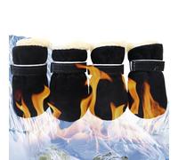 Puppy Snow Boots - Warm and Anti-Slip Puppy Paw Protectors Booties, Winter Dog Shoe | Polyester + PVC, Non-Slip Foot Protection Windproof Pet Shoes For Winter Cold Weather