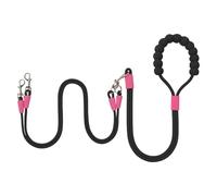 Puppy Strap, Pet Leashs, Duals Tether, Anti-Twist System Adjustable Fit Deliver Smooth, Secure Control, for Running, Walking, Beach, Camping and Backyard Adventures