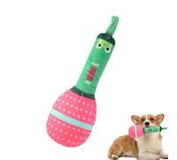 Puppy Teething Toys - Microphone Shaped Stuffed Soundchew, Long Lasting Flexibblechew Toy | Indoor Outdoor Puppy Toy for Teeth Cleaning Relaxation Stress Relief Interactive Play Pet Accessory