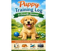 Puppy Training Log & Growth Journal: A Daily Record of Growth, Behavior, Training Progress, Health, and Milestones for Your New Puppy
