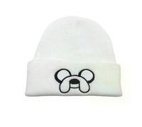 (Puppy-WH)Adventure Time Adult Embroidery Knitted Hats Cartoon Anime Headgear Autumn Cap Winter Hat Student Bonnet Christmas Birthday Gift