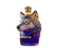 Puppy Wine Decanter Colored Glass - Novelty Liquor Bottle Decor, Tight Seal Spirit Jug, Artistic Table Accent | Regalo de cumpleaños para maridos barberos restaurante Contador de celebración