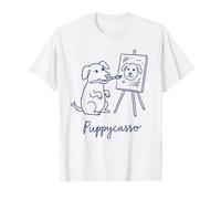 Puppycasso Picasso Cachorro Camiseta