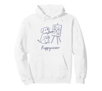 Puppycasso Picasso Cachorro Sudadera con Capucha