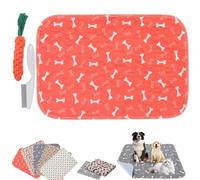 Puppypad Washable Dog Pee Pads, Puppypad ee ads with Pheromones, Puppy Pad Reusable Pee Pads, Super Absorbent & Leakproof Pet Training Pad, for Sofa, Crates, Floors (Red,S: 40*60cm)