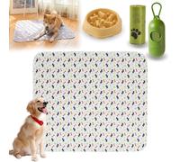 Puppypad Washable Dog Pee Pads, PuppyPad Pee Pads for Dogs with Pheromones, Puppy Pad Reusable ee ads, Durable Leak-Proof & Anti-Slip Pet Training Pads, for Home (E,L(32*36in))