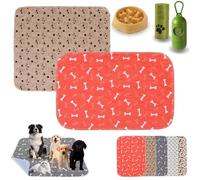Puppypad Washable Dog Pee Pads, PuppyPad Pee Pads for Dogs with Pheromones, Puppy Pad Reusable ee ads, Durable Leak-Proof & Anti-Slip Pet Training Pads, for Home (B+D,L(32*36in))
