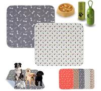 Puppypad Washable Dog Pee Pads, PuppyPad Pee Pads for Dogs with Pheromones, Puppy Pad Reusable ee ads, Durable Leak-Proof & Anti-Slip Pet Training Pads, for Home (A+E,M(28*32 in))