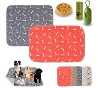 Puppypad Washable Dog Pee Pads, PuppyPad Pee Pads for Dogs with Pheromones, Puppy Pad Reusable ee ads, Durable Leak-Proof & Anti-Slip Pet Training Pads, for Home (A+D,S(16*24 in))