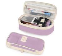 PUPTILY Estuche para lápices, estuche estético de gran capacidad con cremallera duradera, bolsa grande para lápices de papelería para mujeres y hombres, bolsa organizadora de almacenamiento portátil