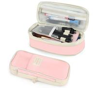 PUPTILY Estuche para lápices, estuche estético de gran capacidad con cremallera duradera, bolsa grande para lápices de papelería para mujeres y hombres, bolsa organizadora de almacenamiento portátil