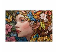 PUQAAEO Arte mural de moda Mujer mariposa Pósteres de arte mural, Pintura sobre lienzo,decoración de biblioteca para sala de estar, dormitorio, baño(multicolor34-30x45cm Sin marco