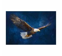 PUQAAEO Cuadro Impresión Lienzo Pintura, Arte al óleo de los Eagles Arte Animal Pared Arte Pintura para Hogar Salón Oficina Mordern Decoración Regalo（Multicolor-40x60cm Sin marco