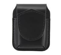Puque más Ligera PU Case de Cuero de Cuero Soporte Protector de Forro Suave con Hebilla magnética de Bucle de cinturón para Accesorios de Pesca para Acampar al Aire Libre (Negro)