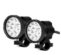 PUQWRIM 12 Chips Adicionales Faro Led Para Motocicleta Alto/intermitente Delantero Auxiliar Moto Focos Luces Antiniebla Faros De Motocicleta