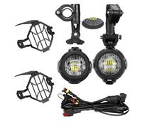 PUQWRIM Faros Delanteros 1 Juego Faros Delanteros Universales Para Motocicleta Para R1200GS/ADV/F800GS Luz Antiniebla Auxiliar LED 40 W Faro Delantero(Full set)