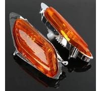 PUQWRIM Faros Delanteros Cubiertas Para Indicadores Señal Giro Delanteros Motocicleta Para ST1300 2002-2012 Faro Delantero(Naranja)