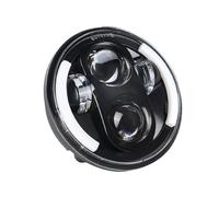 PUQWRIM Faros Delanteros Faro LED 5,75 Pulgadas Con Anillo Halo Para Sportster Para Dyna Iron 883 Luz Cruce Alta Baja 5 3/4 Pulgadas Intermitente DRL Faro Delantero