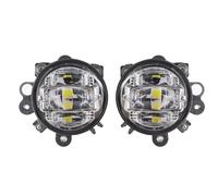 PUQWRIM Faros Delanteros Faros Antiniebla Para Gold Wing 1800 2002-2017 GL1800 Faro LED Para Motocicleta Luz Conducción Auxiliar Faro Delantero(Chrome Fog Light)