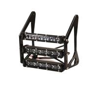 PUQWRIM Faros Delanteros Faros Delanteros Para Motocicleta Para Grom MSX125 125SF 54 W 12 V 3400 LM LED Modificado Tres Capas Luz Horquilla Delantera Soporte 4 Colores Faro Delantero(Black Spot Beam)