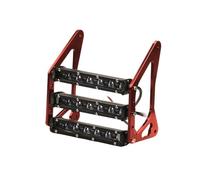 PUQWRIM Faros Delanteros Faros Delanteros Para Motocicleta Para Grom MSX125 125SF 54 W 12 V 3400 LM LED Modificado Tres Capas Luz Horquilla Delantera Soporte 4 Colores Faro Delantero(Red Flood Beam)