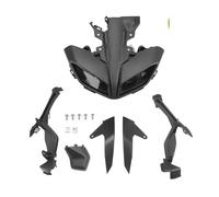 PUQWRIM Faros Delanteros Juego Cubiertas Para Faros Delanteros Motocicleta Carenado Superior Soporte Impermeable Para MT 09 Para MT-09 FZ09 Para MT09 (2017-2020) Faro Delantero(Set Black)