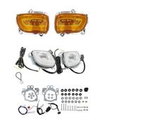 PUQWRIM Faros Delanteros Kit Luces Antiniebla LED Rectangulares Para Intermitentes Motocicleta Para Goldwing GL1800 F6B Para Valkyrie 2012-2017 Faro Delantero(NO4 SET)
