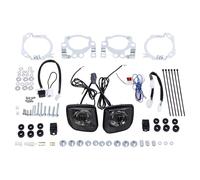 PUQWRIM Faros Delanteros Kit Luces Antiniebla LED Rectangulares Para Intermitentes Motocicleta Para GoldWing GL1800 2012-2017 F6B 2013-2017 Faro Delantero(Smoke lens)