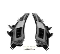 PUQWRIM Faros Delanteros Para TMAX 530 Para TMAX530 2012-2016 Luz Señal Giro Indicador LED Luz Freno Trasera Delantera Luz Trasera Luz LED Para Motocicleta Faro Delantero(SMOKE FRONT LIGHT)