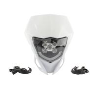 PUQWRIM Faros Delanteros Placa Faro LED Para Motocicleta WR YZ 250 450 Carenado Para Motocross Para Supermoto Para Enduro Accesorios Para Motocross Faro Delantero(Blanco)