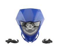 PUQWRIM Faros Delanteros Placa Faro LED Para Motocicleta WR YZ 250 450 Carenado Para Motocross Para Supermoto Para Enduro Accesorios Para Motocross Faro Delantero(Azul)