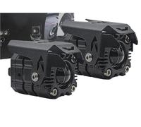 PUQWRIM Foco 2 Piezas, Lente LED Conducción Haz Alto/bajo, Luces Antiniebla, Luz Auxiliar Para Motocicleta Para Todoterreno Faros De Motocicleta