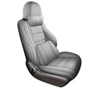 PUQWRIM Fundas De Asiento Juego Completo Fundas para Asientos para Nissan para Navara NP300. Material Resistente. Cuero con Cobertura Total 360°