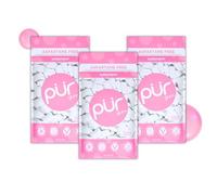 PUR Gum | Chicle Sin Azúcar | Con Xilitol | Vegano, Sin Aspartamo y Sin Gluten | Chicle Natural Con Sabor a Bubblegum, 55 Piezas (Paquete de 3)